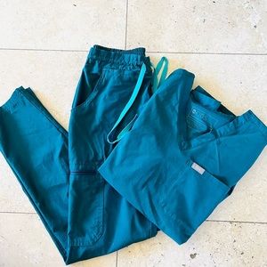 Figs Caribbean blue set